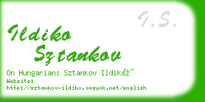 ildiko sztankov business card